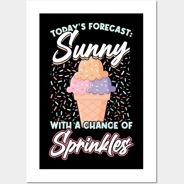 Sunny with a chance of sprinkles Wall Art by Peco-Designs